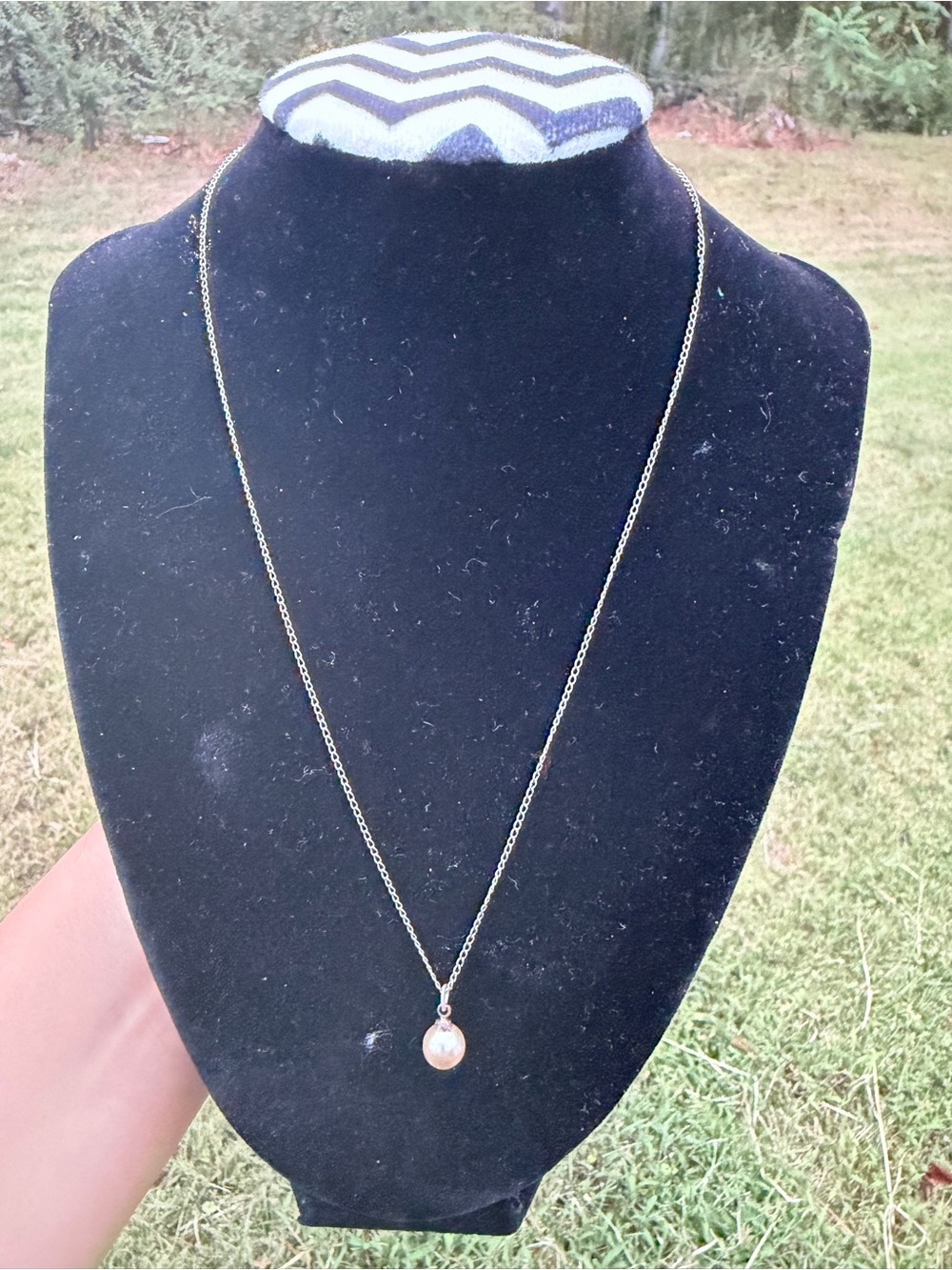 Sterling Gold Pearl Drop Pendant Necklace - Elegant Everyday Jewelry